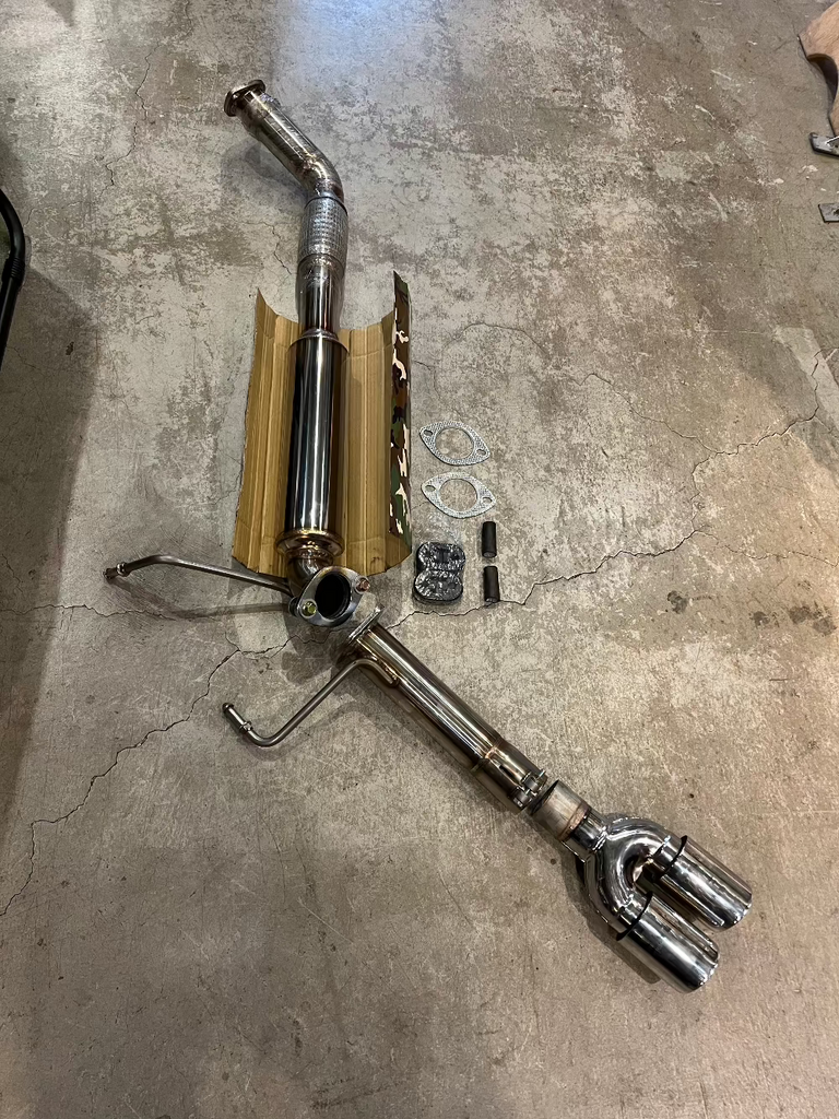 Side exit stainless steel exhaust for Delica L300